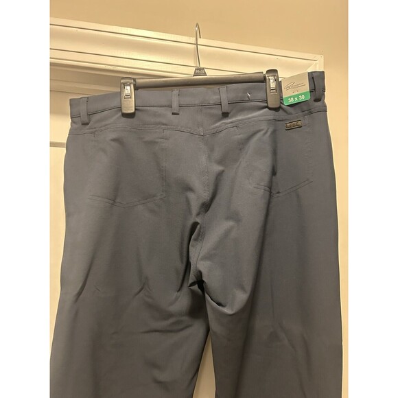 New Greg Norman Men's Polyester Ultimate 5-Pocket Pants Navy Blue Size 38x30 - Picture 5 of 7
